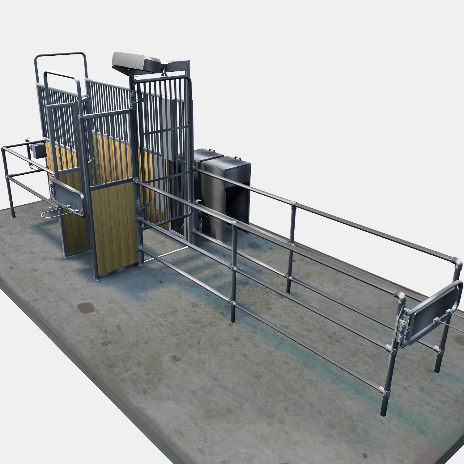 Compact select concentrate feed station Compact select concentrate feed station