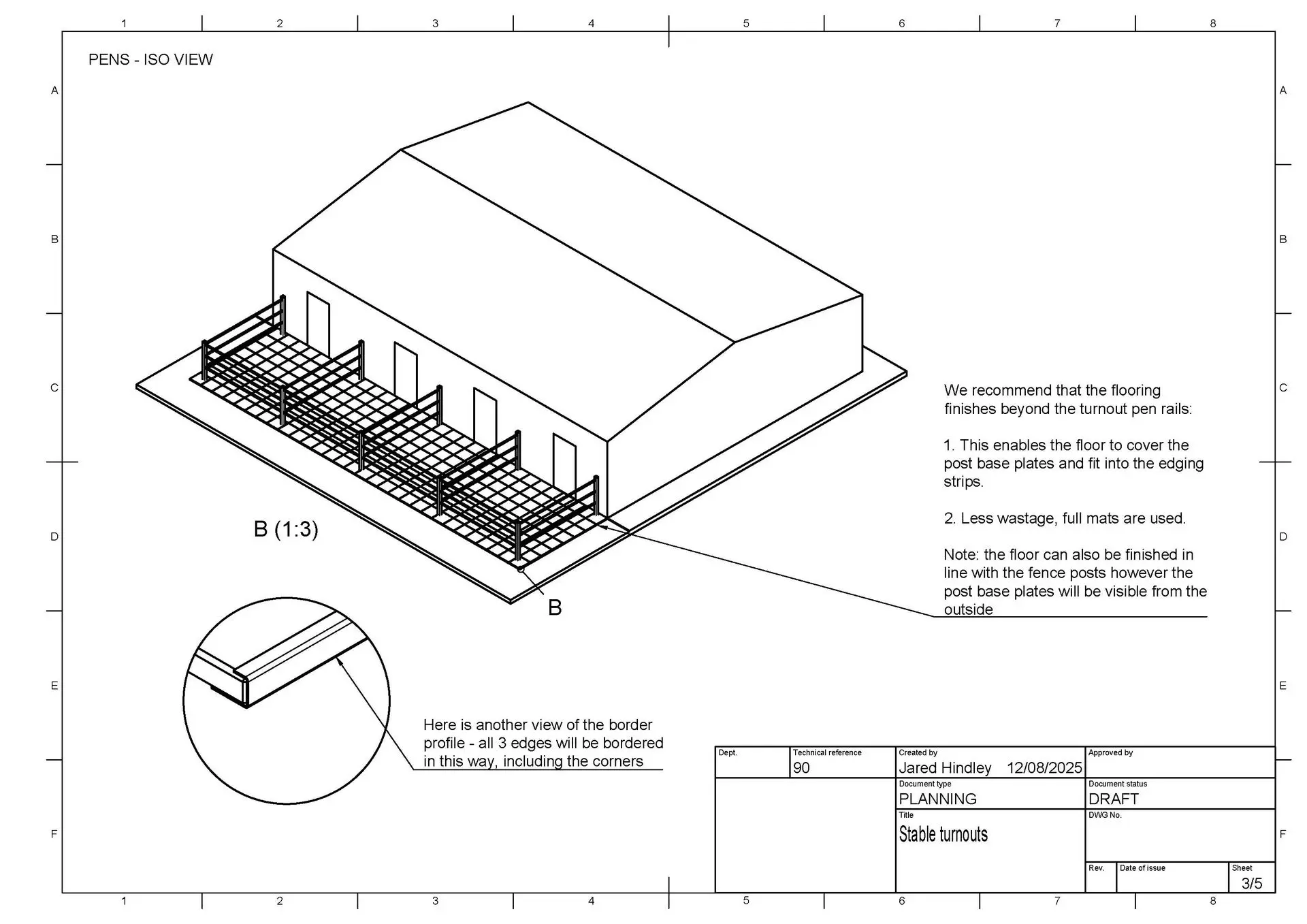3d drawing of the project
