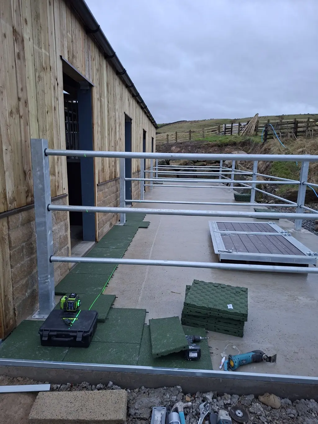 Installing flooring and fencing
