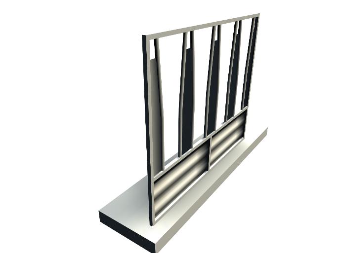 Drawing of the feed rack safety feeder Drawing of the feed rack safety feeder