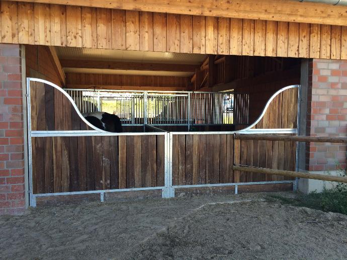 Large open stable for competition horse Large open stable for competition horse